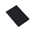 Portable three-fold travel makeup mirror with elegant black PU leather protective cover - Small (9*5.5cm) / Black