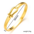 170 U-shaped Horseshoe Buckle Bracelet Gold