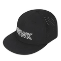 Cappellino snapback nero classico con ricamo FEWK e fori di ventilazione laser - Nero Ricamo Argento