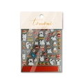 Adesivi per nail art in rilievo 3D con conigli dello zodiaco e motivi di Capodanno - to2373-Goffrato (Coniglio della Fortuna)