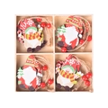 12er-Set Weihnachts-Holzanhänger Wichtel in einer Holzbox mit dekorativen Juteschnüren - Stil B Weihnachtsbaum und Krückstock Gnome