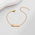 Golden Taurus zodiac stainless steel necklace with adjustable O-chain and lobster clasp - Taurus Gold