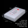 Bulk pack of 630 lint-free white nail wipes in transparent bag with special red label - Hard Nail Wipes [630pcs]