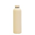 Μινιμαλιστικό παγούρι 750ml από ανοξείδωτο ατσάλι σε μπεζ κρεμ ματ χρώμα - 750ml / κρεμ