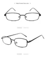 Classic black full-frame rectangular glasses with clear lenses in a matte finish - Black Frame Clear Lens