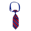 Detail of USA flag pet necktie with adjustable strap and quick-release buckle - NT153-8