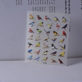 Autocollants 5D oiseaux TS-097 avec motifs colorés de martin-pêcheur et de canari - Style Oiseaux Colorés Réalistes (TS-097)