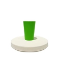 Green stacking cup for kids competitive logic games and concentration training - 260ml / Emerald Green