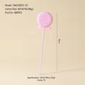 Pink and white candy cane ornament with a ribbon bow for Christmas tree decoration - #10 Small Pink Lollipop