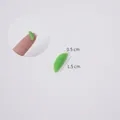 Miniature cosse de pois en résine 1,5cm pour bricolage et accessoires de maison de poupée - Cosse de Pois de 1,5 cm