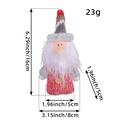 Gestrickte Weihnachtsmann-Figur mit 16cm Höhe und 23g Gewicht für Weihnachtsdekoration - Weihnachtsmann / Rot