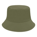 Olive green quick-dry bucket hat in lightweight nylon fabric for sun protection - M (56-58cm) / Army Green