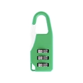 Mini lucchetto verde a combinazione a 3 cifre per armadietti da palestra e zaini - Stile Lungo / Verde