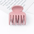Rosa mattierter Haarklammer für elegante minimalistische Frisuren und Zöpfe - PC-Material / Matt Rosa