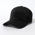 Close-up of black velvet baseball cap showing premium texture and classic six-panel design - One Size (Winter) / Black (Short Velvet)