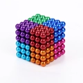 Rainbow magnetic balls cube puzzle with 216 pieces of 5mm colorful metal spheres - 5mm 216Pcs Metal Box / 8-Color
