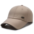 Casquette de baseball kaki à séchage rapide avec étiquette sport et détails réfléchissants - Réglable / Kaki