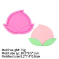 Moule en silicone pêche rose pour fondant et chocolat avec décor de gâteau fini - 6# Rose - Grand (A683)