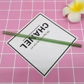 Reusable green spiral glass straw made of heat-resistant borosilicate for drinks - 8*200mm / Emerald Green Straight