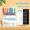 Morandi 8-color double line outline markers set for DIY cards and drawing - 8 Colors Morandi Double Line (Feiquan Mingyu Set)