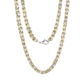 4mm / Bracelet 18CM / Two-tone (Gold & Silver)