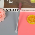 Pink screwdriver-shaped creative novelty pen with silver metallic tip on pink background - Screwdriver Shape - Pink / 0.5mm