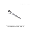 Silver hammered texture stainless steel coffee spoon with 12cm length and 2.3cm width - Silver Coffee Spoon