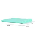 Absorberende muntgroene handdoek voor honden en katten, maat 66cm x 43cm - Gevouwen 66x43cm / Groen