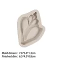 Nautical theme silicone mold for cake decor featuring seagull and helm design - Style 2—Shell Style (15-818) / Gray