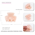 Rosa Mini-Haarklammer aus Acetat mit den Maßen 3,5 cm Breite und 3,0 cm Höhe - Kleine Klammer / Wassermelonenrosa