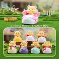 Flocked Winnie the Pooh collectible blind box figures set in cartoon vehicles - Pooh Clog Shoes Series (124) / Random One