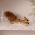Lifelike foam squirrel figurine holding a pine cone for Christmas tree decoration - Crawling Squirrel Type H Small