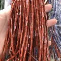 Perle rettangolari in diaspro rosso 2x4mm per creazione gioielli fai-da-te e artigianato - Diaspro Rosso