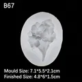 Stampo 3D in silicone a girasole per gesso aromaterapia e decori per auto - 2#Gelsomino/B67 / Trasparente
