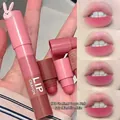 Lippenstift in guave roze met fluweelzachte matte finish en verloop op de lippen - 01# Gradiënt Guave Roze