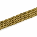 Bronze 5x8mm abacus geode agate beads with natural matte texture on white background - 5x8mm (39pcs) / Electroplated Gold