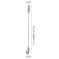 304 stainless steel cocktail stirring spoon and fork dual-head design 32.5cm silver - 304 Stainless Steel Spiral Bar Spoon/Fork (32.3cm)