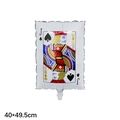 40x49.5cm Jack of Spades playing card foil balloon for casino themed party decoration - Jack of Spades