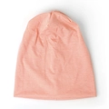 Minimalist double-layer knitted beanie hat in soft pastel pink for outdoor wear - One Size(Adjustable) / Dusty Pink