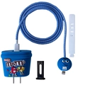 Blue M&M's theme protective case set for 18W/20W charger head and data cable cover - M&M's Blue / Five-Piece Set