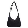Schwarze Hobo-Tasche mit Sternsteppung, verstellbarem Gurt und viel Stauraum - Schwarz