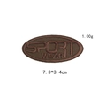 Oval brown camouflage sport wear embroidery patch for clothing DIY decoration - GZ-3184 Style (7.3x3.4cm)