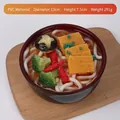 Salvadanaio a forma di zuppa di noodle udon giapponese in PVC con diametro di 13 cm - Ciotola Grande - Tagliatelle ai Tre Sapori