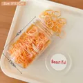 Elastici per capelli colorati in bottiglia trasparente per acconciature per ragazze - 9x5,5cm in Scatola / Serie Arancione (500 Pezzi)