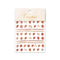 Stickers à ongles 5D fraise avec texture givrée sur emballage carton professionnel - Style Petite Fraise (to1529)