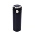 Termo inteligente negro de acero inoxidable con pantalla LED y botón de apertura - 320ml / Negro Inteligente