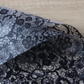 Waterproof floral wrapping paper with black lace pattern for DIY flower bouquet gift - Flower Love 20 Sheets / 56*56cm/Sheet / Phantom Black