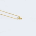 Minimalist golden letter Y pendant necklace with sleek cross chain for women - Letter Y