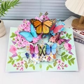 3D butterfly and flower pop-up card featuring colorful paper cut-out wings and floral design - Dreamy Butterfly