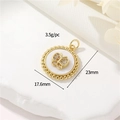 Golden round butterfly pendant with small diamonds for DIY jewelry making and necklaces - Butterfly Style